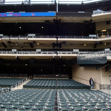 EMSEAL's stadium expansion joints bisect the entire structure at New York Mets Citifield.