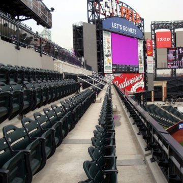 Finished installation of SJS Seismic Joint System at New York Mets CitiField.