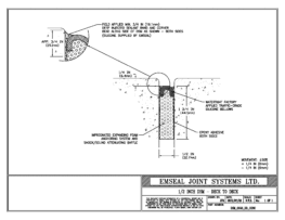 Expansion Joint Detail: DSM System Deck to Deck in Concrete Expansion Joint EMSEAL