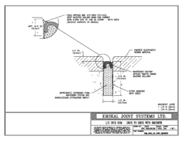 Expansion Joint Detail: DSM System Deck to Deck Blockout with Emcrete Expansion Joint EMSEAL