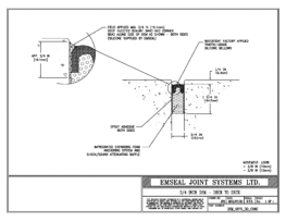 Expansion Joint Detail: DSM System Deck to Deck in Concrete Expansion Joint EMSEAL