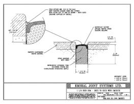 Expansion Joint Detail: DSM System Deck to Deck Blockout with Emcrete Expansion Joint EMSEAL