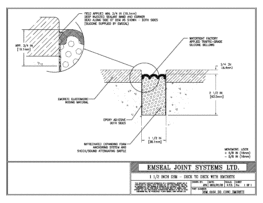 Expansion Joint Detail: DSM System Deck to Deck Blockout with Emcrete Expansion Joint EMSEAL