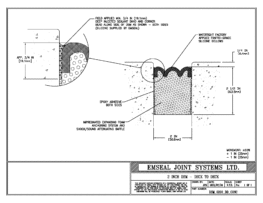 Expansion Joint Detail: DSM System Deck to Deck in Concrete Expansion Joint EMSEAL