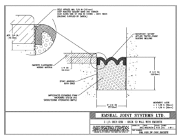 DSM System Deck-to-Wall Blockout with Emcrete 2 1/4 inch