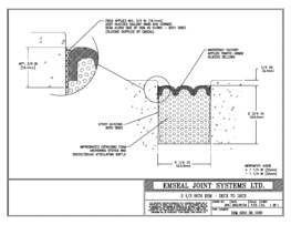 Expansion Joint Detail: DSM System Deck to Deck in Concrete Expansion Joint EMSEAL