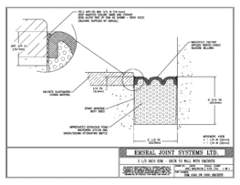 DSM System Deck-to-Wall Blockout with Emcrete 2 1/2 inch