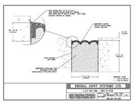 Expansion Joint Detail: DSM System Deck to Deck in Concrete Expansion Joint EMSEAL