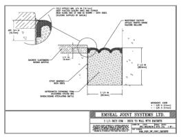 DSM System Deck-to-Wall Blockout with Emcrete 3 1/4 inch