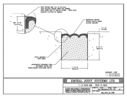 Expansion Joint Detail: DSM System Deck to Deck in Concrete Expansion Joint EMSEAL