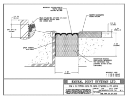 DSM System Deck-to Deck with Emcrete Nosing and Steel Angle