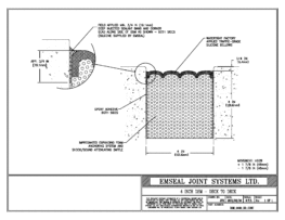 Expansion Joint Detail: DSM System Deck to Deck in Concrete Expansion Joint EMSEAL