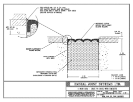 DSM System Deck-to-Deck Blockout with Emcrete 4 inch Deck Expansion Joint