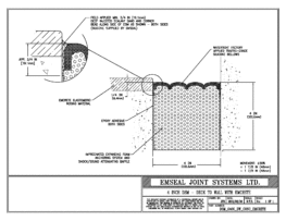 DSM System Deck-to-Wall Blockout with Emcrete 4 inch