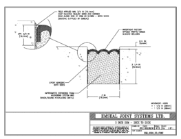 Expansion Joint Detail: DSM System Deck to Deck in Concrete Expansion Joint EMSEAL