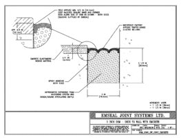 DSM System Deck-to-Wall Blockout with Emcrete 3 inch