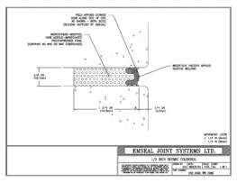 Seismic Colorseal Wall Expansion Joint Wall to Wall