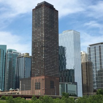 Parking Garage Expansion Joints EMSEAL's DSM System installed at 474 N Lakeshore Drive in Chicago.