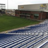 SDSU Jackrabbits stadium metal bleacher stadium expansion joints by EMSEAL