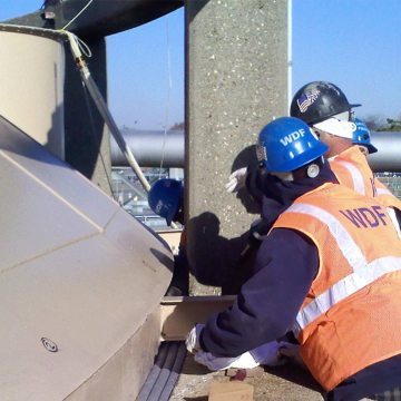 EMSEAL's DSM-DS in Jamaica (NY) Waste Water Treatment Plant digester lids.