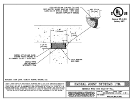 EMSHIELD WFR2 2-Hour Fire-Rated Wall-to-Head of Wall 1 1/2 inch Firerated Expansion Joint