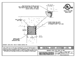 EMSHIELD WFR2 2-Hour Fire-Rated Wall-to-Head of Wall 3 3/4 inch Firerated Expansion Joint