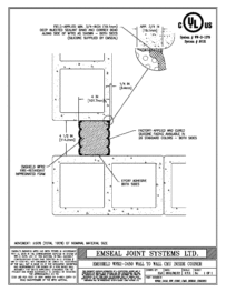 EMSHIELD WFR2 2-Hour Fire-Rated Wall-to-Wall Inside Corner CMU Block 4 1/2 inch Firerated Expansion Joint