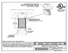 EMSHIELD WFR2 2-Hour Fire-Rated Wall-to-Head of Wall 4 3/4 inch Firerated Expansion Joint