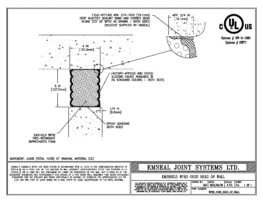 Emshield WFR2 2-Hour Fire-Rated Wall-to-Head of Wall 5 inch Firerated Expansion Joint