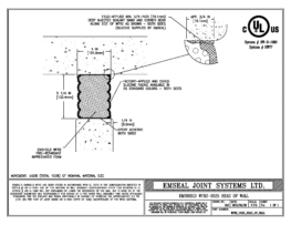 Emshield WFR2 2-Hour Fire-Rated Wall-to-Head of Wall 5 1/4 inch Firerated Expansion Joint