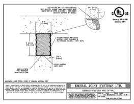 Emshield WFR2 2-Hour Fire-Rated Wall-to-Head of Wall 5 3/4 inch Firerated Expansion Joint