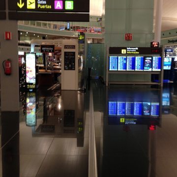 Airport floor expansion joints in El Prat, Barcelona