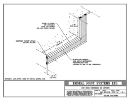 COS_0050_U-90_UPTURN Seismic Colorseal Expansion Joint Upturn Universal 90 0050