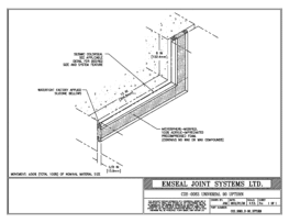 COS_0063_U-90_UPTURN Seismic Colorseal Expansion Joint Upturn Universal 90 0063