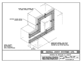 COS_0100_PARAPET_ISO Seismic Colorseal Wall Expansion Joint in Parapet