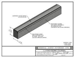 COS_0125COS_0125_WW_CONC Seismic Colorseal Wall Expansion Joint