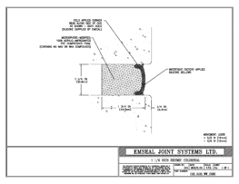 COS_0125_WW_CONC Seismic Colorseal Wall Expansion Joint Wall to Wall