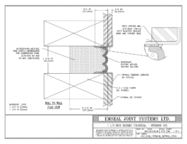 COS_0150_INTERIOR_DRYWALL_STUD Seismic Colorseal Wall Expansion Joint Interior with Dry Wall
