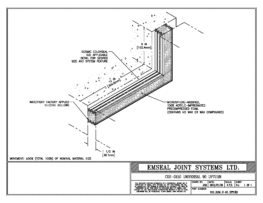 COS_0150_U-90_UPTURN Seismic Colorseal Wall Expansion Joint Universal 90 Upturn