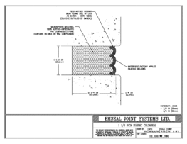 COS_0150_WW_CONC Seismic Colorseal Wall Expansion Joint Wall to Wall