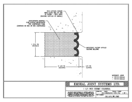 COS_0175_WW_CONC Seismic Colorseal Wall Expansion Joint Wall to wall