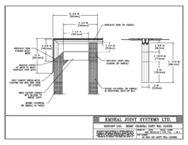 Expansion Joint Details: RoofJoint to Colorseal Cavity Wall Closure Expansion Joint EMSEAL