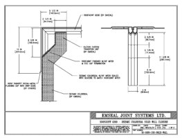 Expansion Joint Details: RoofJoint to Colorseal Solid Wall Expansion Joint EMSEAL