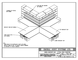 Expansion Joint Details: RoofJoint Deck-to-Deck Cross Transition at Wall Expansion Joint EMSEAL