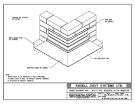 Expansion Joint Details: RoofJoint Deck-to-Wall Outside Flat 90 Degree Transition Expansion Joint EMSEAL