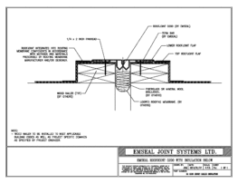 Expansion Joint Details: RoofJoint Short Nailer Insulation Expansion Joint EMSEAL