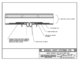 Expansion Joint Details: RoofJoint Deck-to-Deck Cross Section below Green Roof Expansion Joint EMSEAL