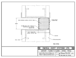 Expansion Joint Detail: Quietjoint Flashing to Flashing Gypsum Typical EMSEAL