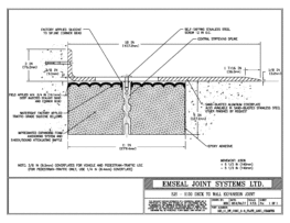 SJS_11_DW_CONC_3-8_PLATE_LONG_CHAMFER SJS-Seismic Joint System Deck-to-Wall Expansion Joint