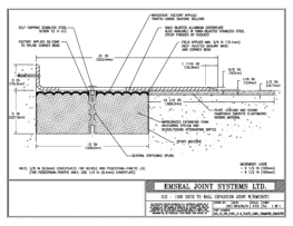 SJS_13_DW_CONC_3-8_PLATE_LONG_CHAMFER_EMCRETE SJS-Seismic Joint System Deck-to-Wall Expansion Joint